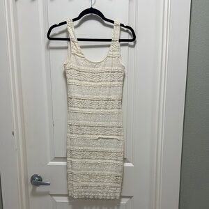 Elegant Cream Lace Dress